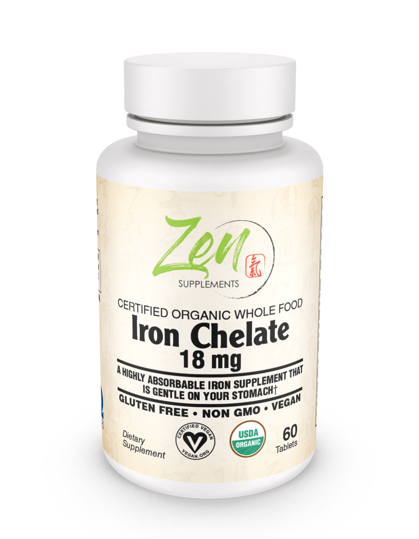 Organic Whole Food Iron Chelate 60 TAB - TBD