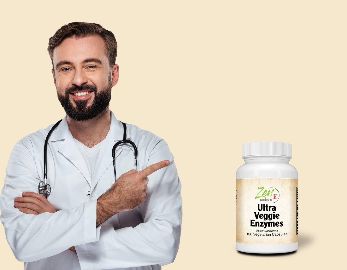 Ultra Veggie Enzymes - Digestive Support - 120 Vegcaps