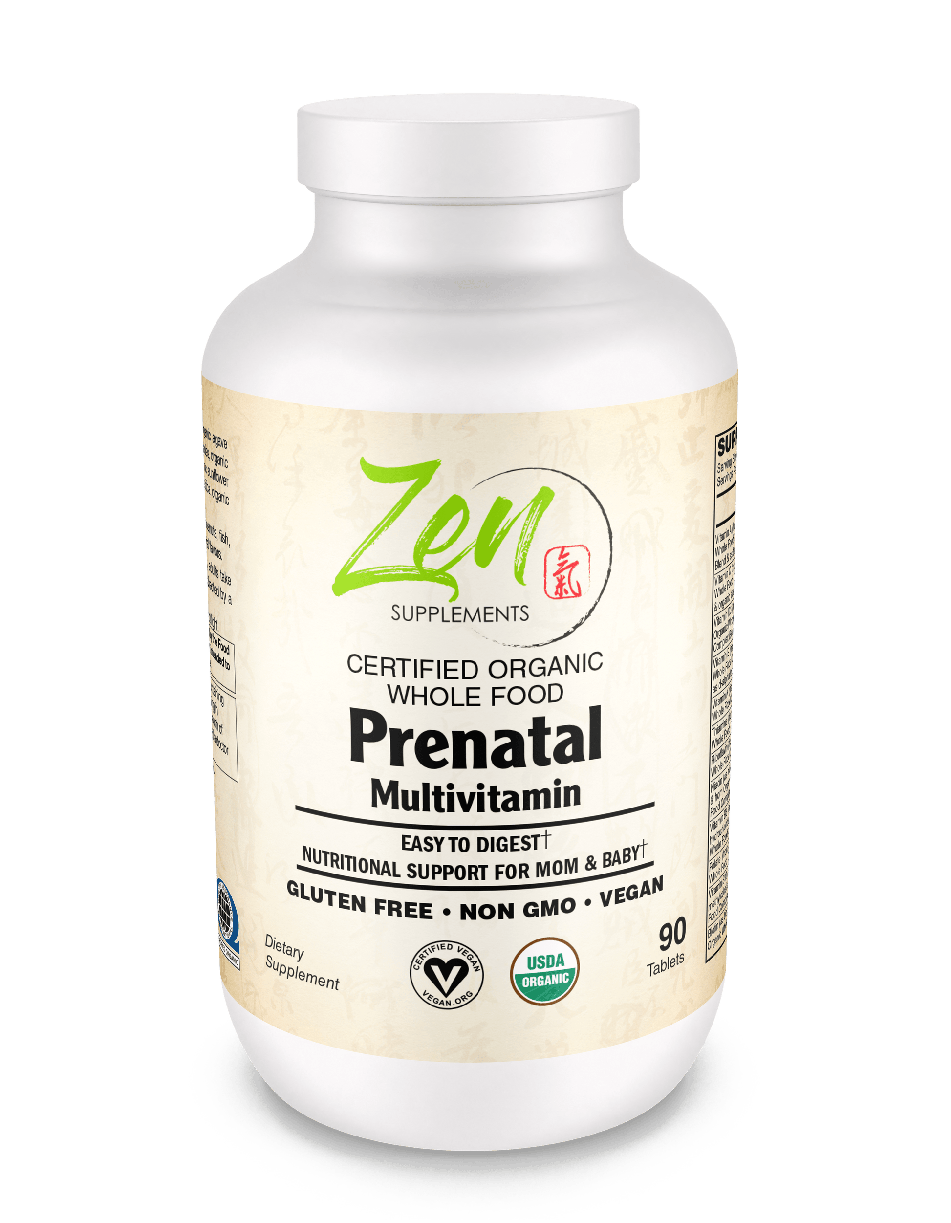 Organic Whole Food Prenatal 90 TAB