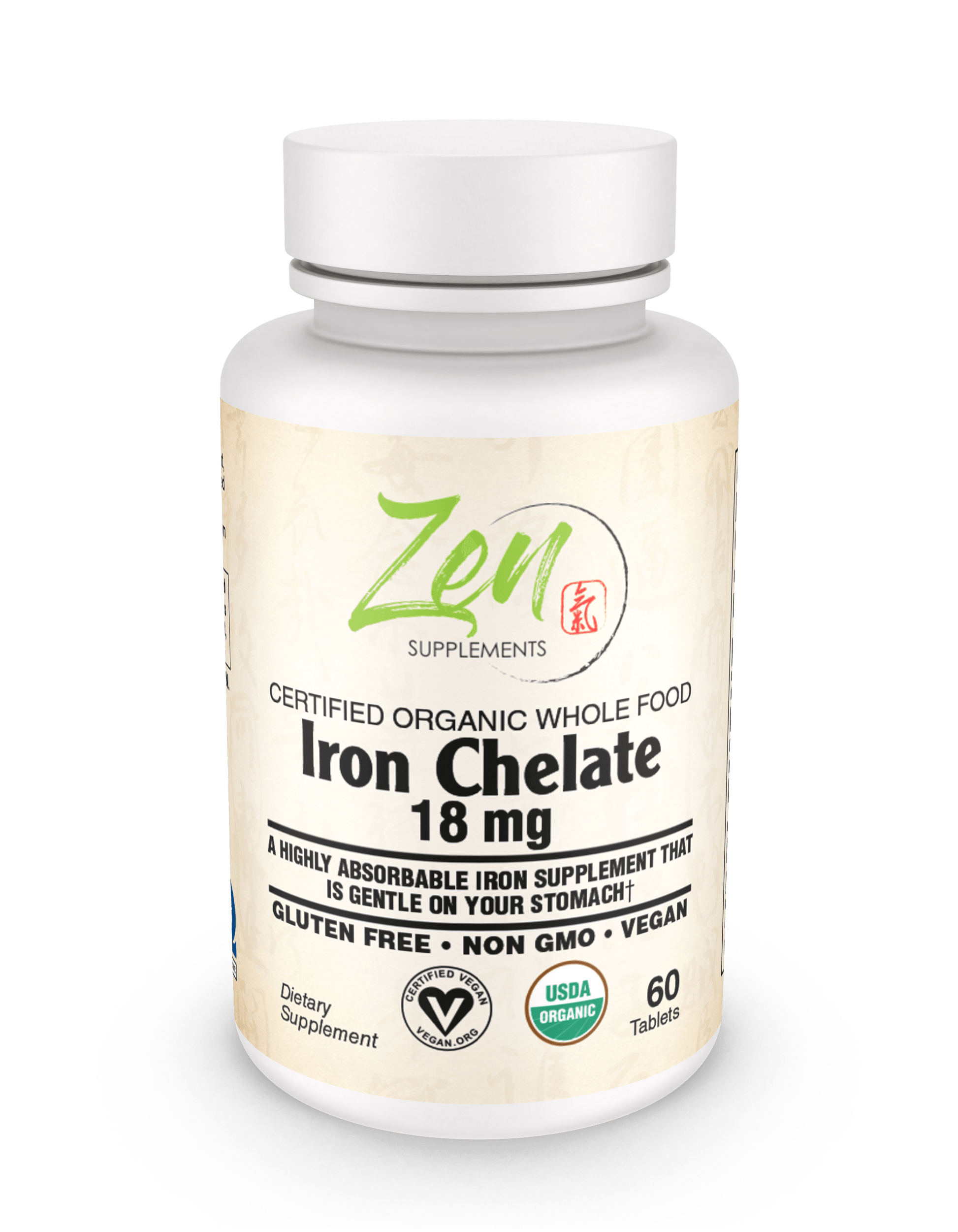 Organic Whole Food Iron Chelate 60 TAB - TBD