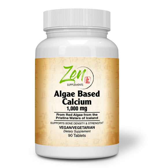 Algae Based Calcium Supplements with D3 & K2- 90 Tabs