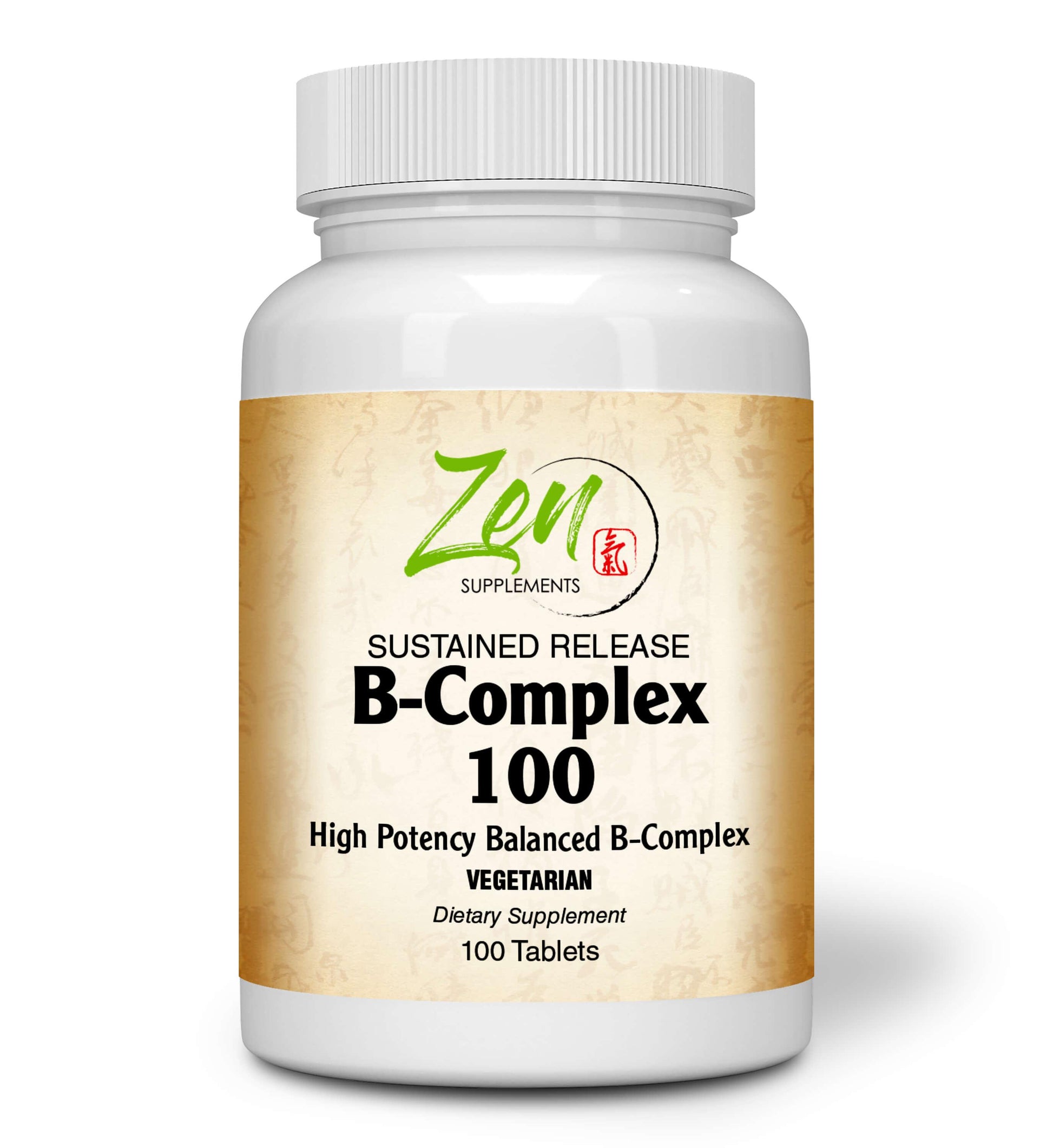 B Complex Supplement For B-Complex 100 Sustained Release - 100 Tabs – Zen Supplements
