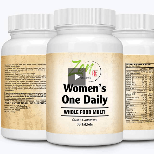Women’s One Daily Organic Whole Food Multi-Vitamin - 60 Tabs