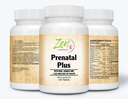 Prenatal Plus Multi-Vitamin - Non-GMO Women Support - 120 Tabs