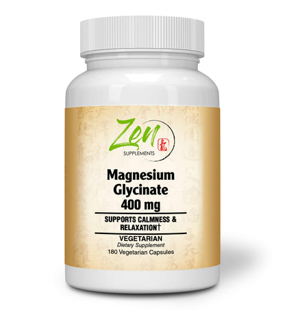 Magnesium Glycinate 400mg - 180 Vegcaps