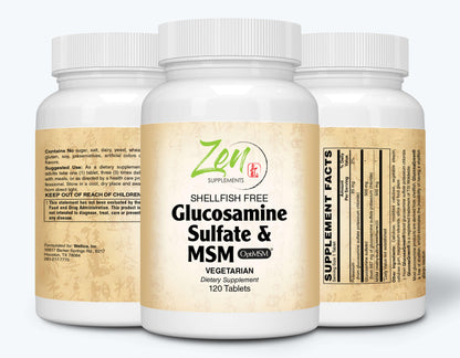 Glucosamine & MSM 500mg (Shellfish Free)- 120 Tabs