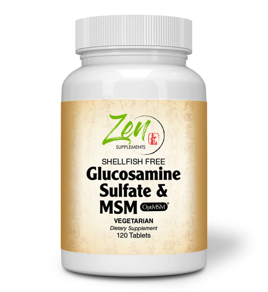Glucosamine & MSM 500mg (Shellfish Free)- 120 Tabs