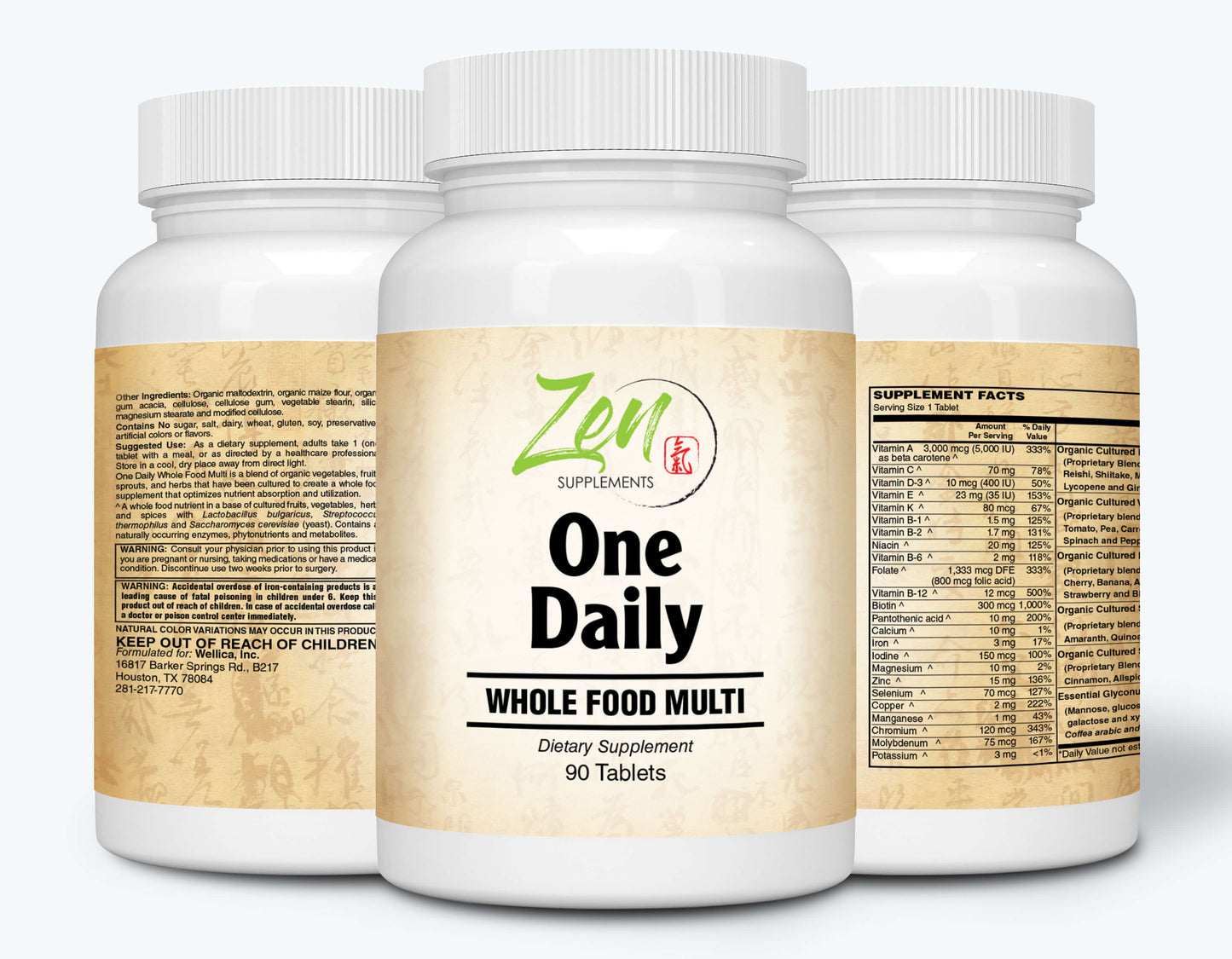 One Daily Multi-Vitamin With Probiotics & Digestive Enzymes - 90 Tabs
