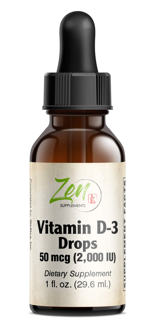 Vitamin D-3 2000IU Drops - 1oz Liquid