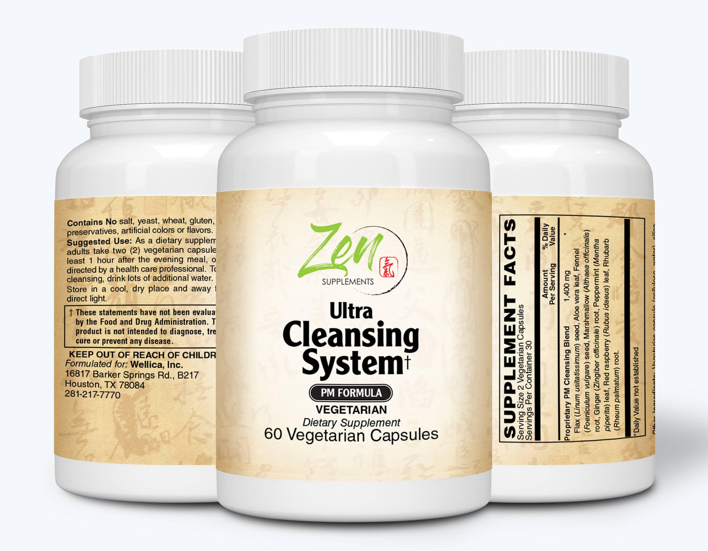 Ultra Cleansing System AM/PM Kit - 100% Herbal Blends - 30 Day Cleanse