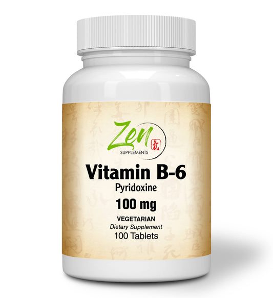 Vitamin B-6 100mg - 100 Tabs