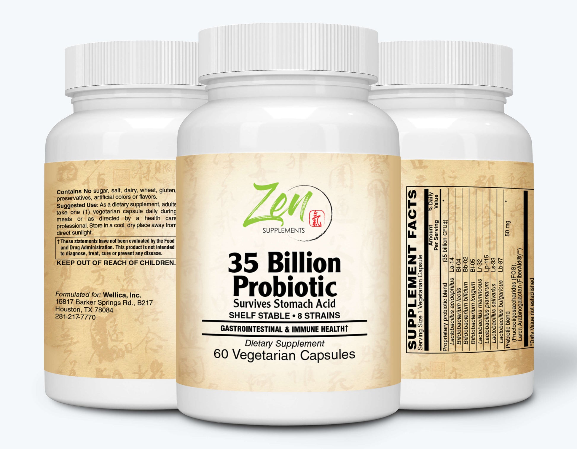 35 Billion CFU Probiotics 60 Vegcaps
