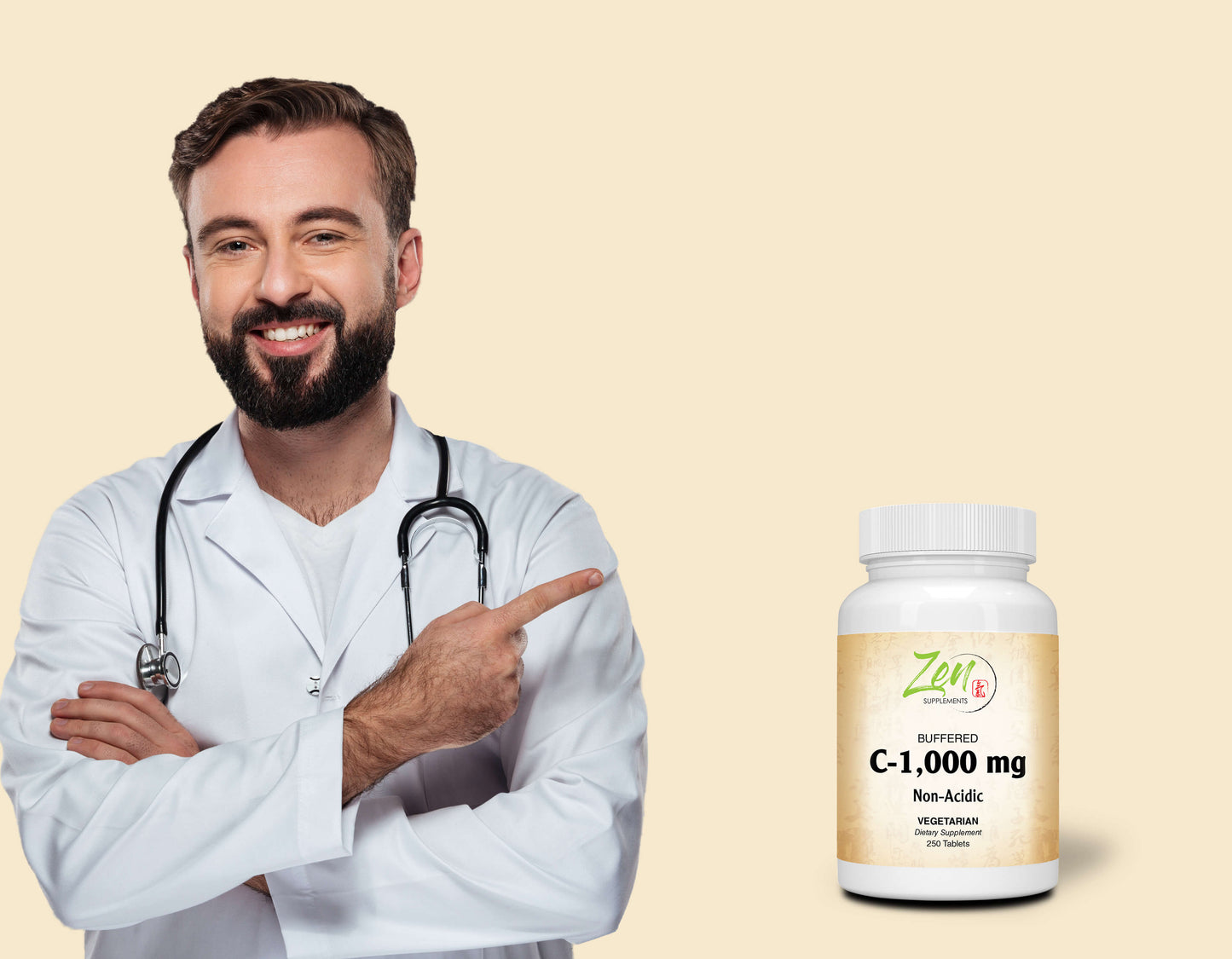 Buffered Vitamin C-1000mg - With Bioflavinoids - 250 Tabs