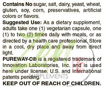 Pureway-C 500mg Buffered - With bioflavinoids - 120 Vegcaps