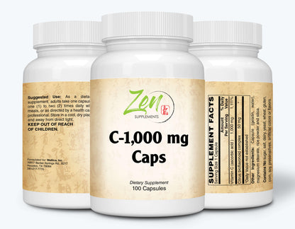 C-1000mg - With Bioflavinoids - 100 Caps