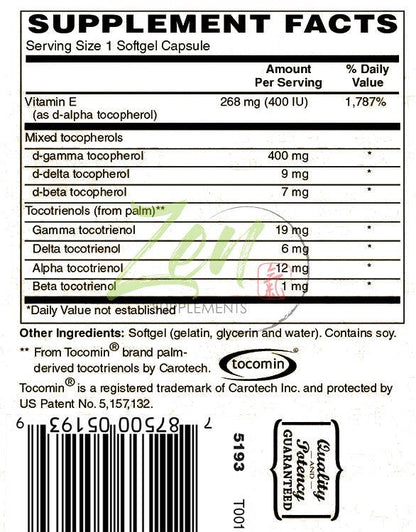 Perfect E - With Tocotrienols - 60 Softgel