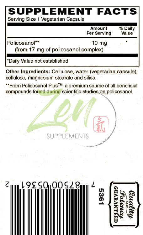 Policosanol 10mg Antioxidant - 30 Vegcaps