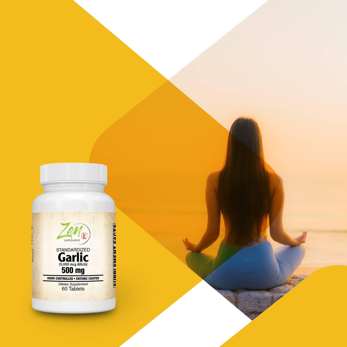 Garlic 500mg Extract - Enteric Coated - 60 Tabs