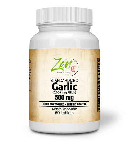 Garlic 500mg Extract - Enteric Coated - 60 Tabs