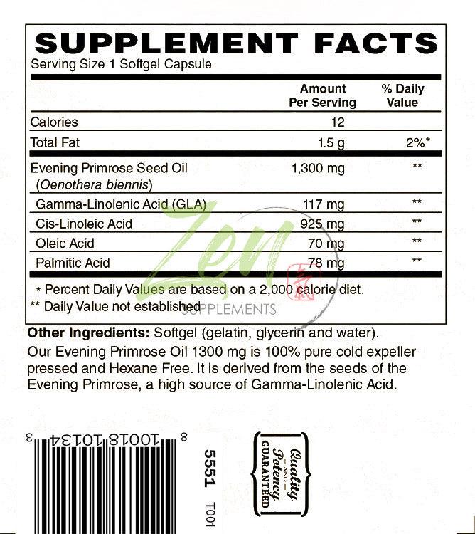 Evening Primrose Oil 1300mg - 60 Softgel