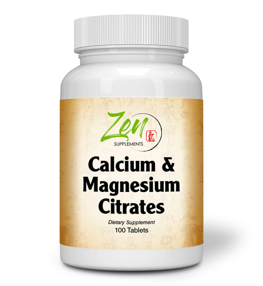 Calcium and Magnesium Citrates - 100 Tabs