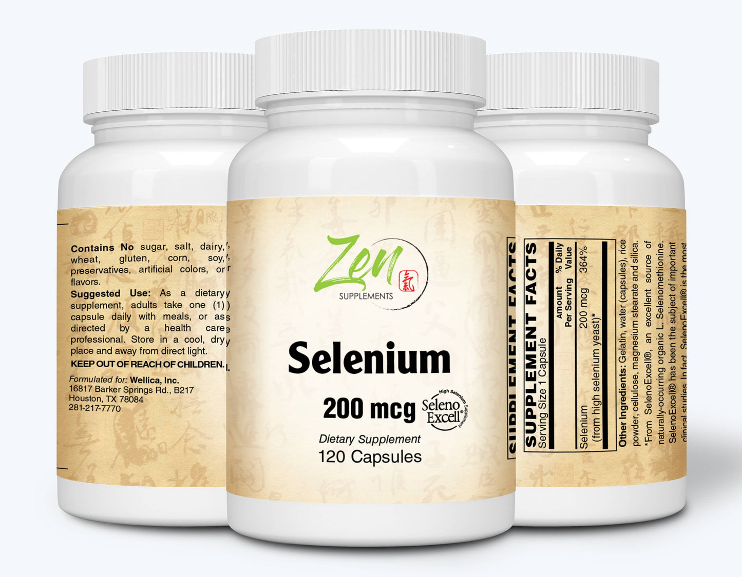 Selenium 200mcg - 120 Caps