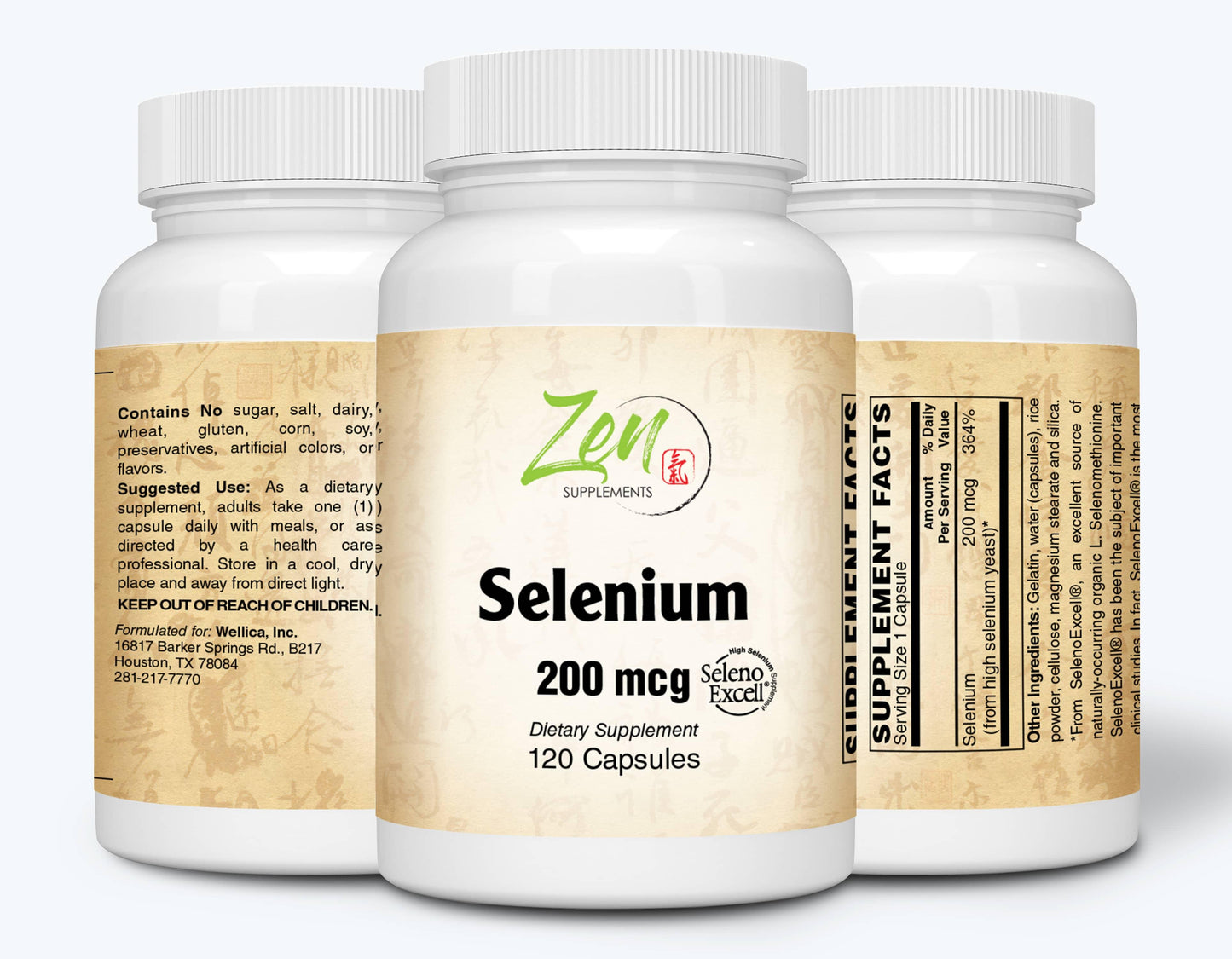 Selenium 200mcg - 120 Caps