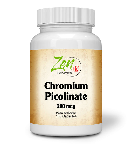 Chromium Picolinate 200mcg - 180 Caps