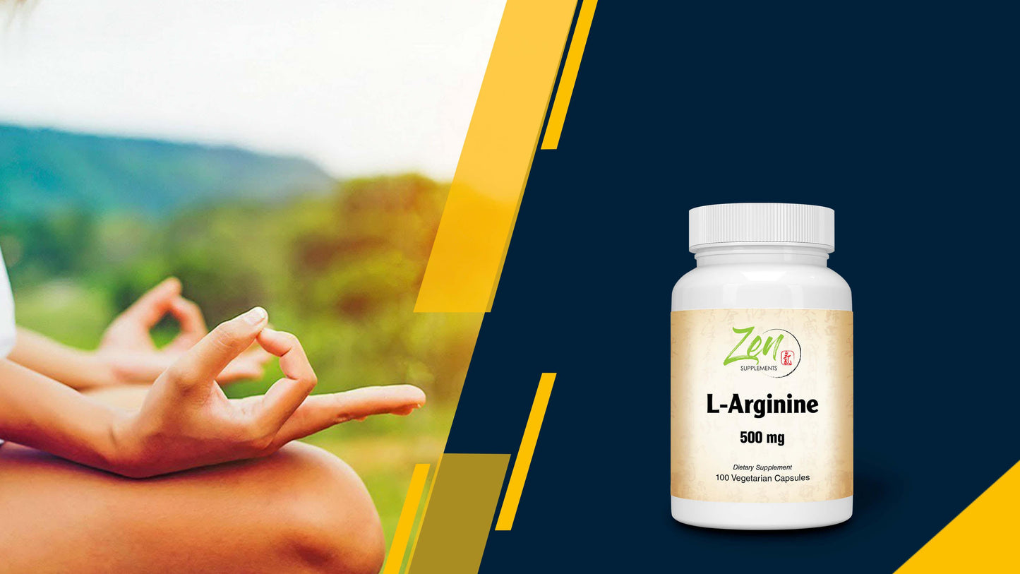 L-Arginine 500mg With Vitamin B-6 supports immune function 100 Vegcaps