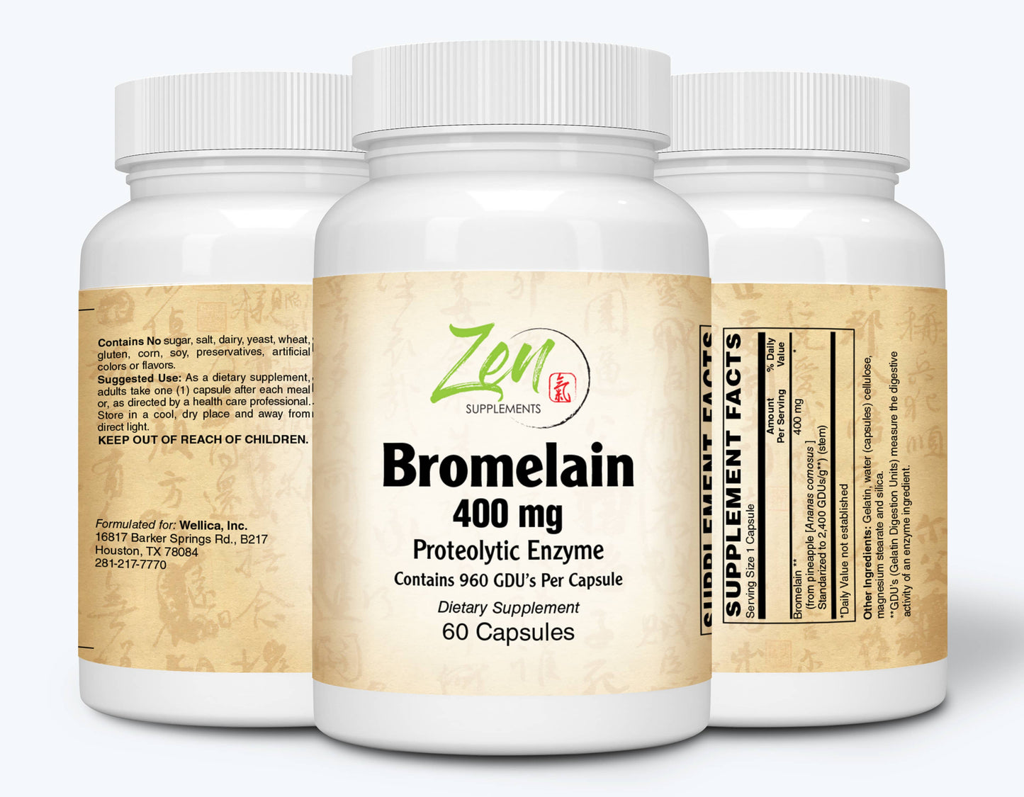 Bromelain Proteolytic Enzyme - 60 Caps