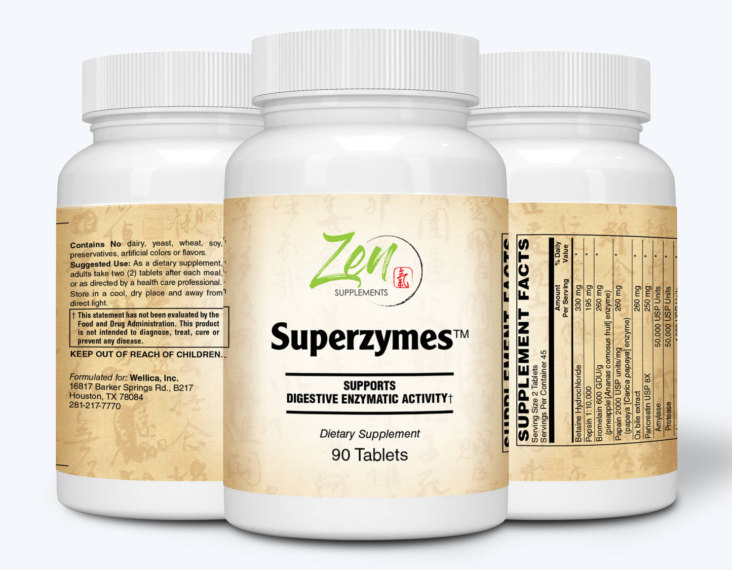 Superzymes Multi-Enzyme Formula - 90 Tabs