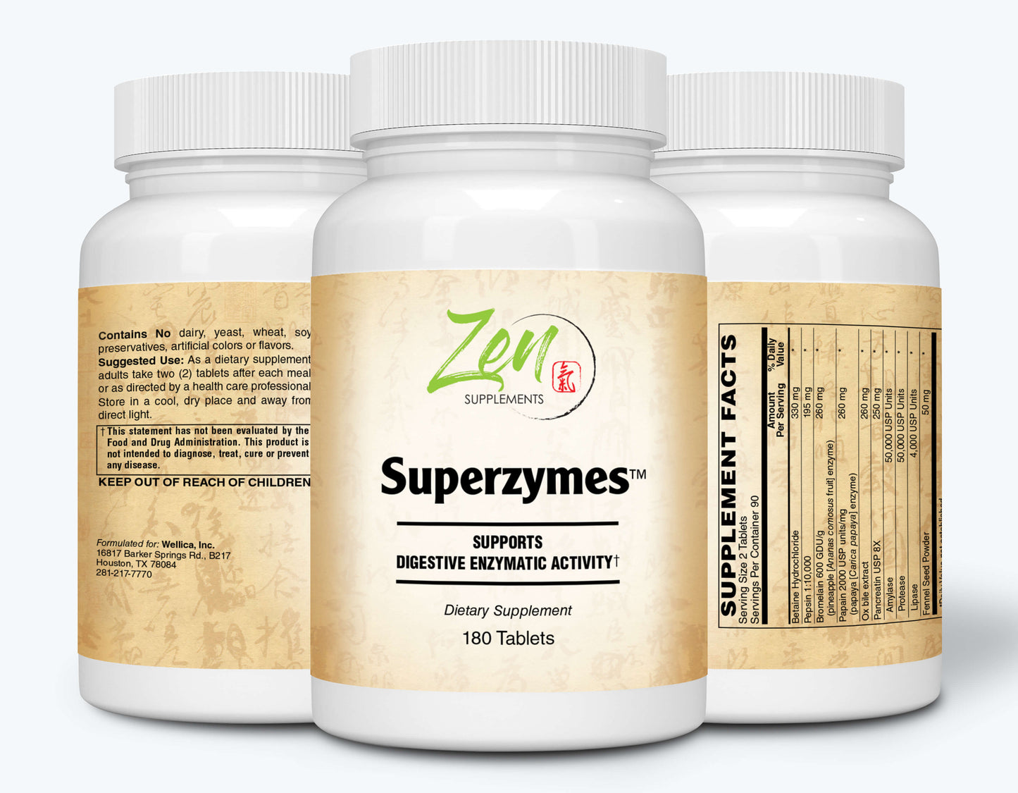 Superzymes Multi-Enzyme Formula - 180 Tabs