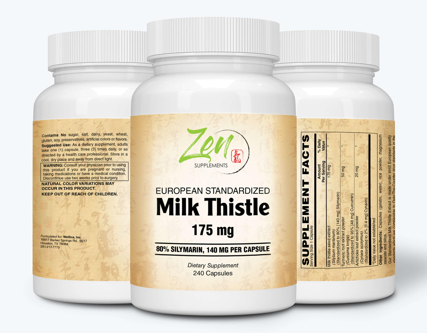 Milk Thistle Extract Plus 175mg - 240 Caps