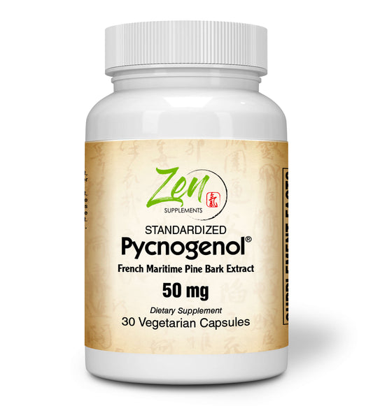 Pycnogenol Antioxidant 50mg - French Marine Pine Bark - 30 Vegcaps