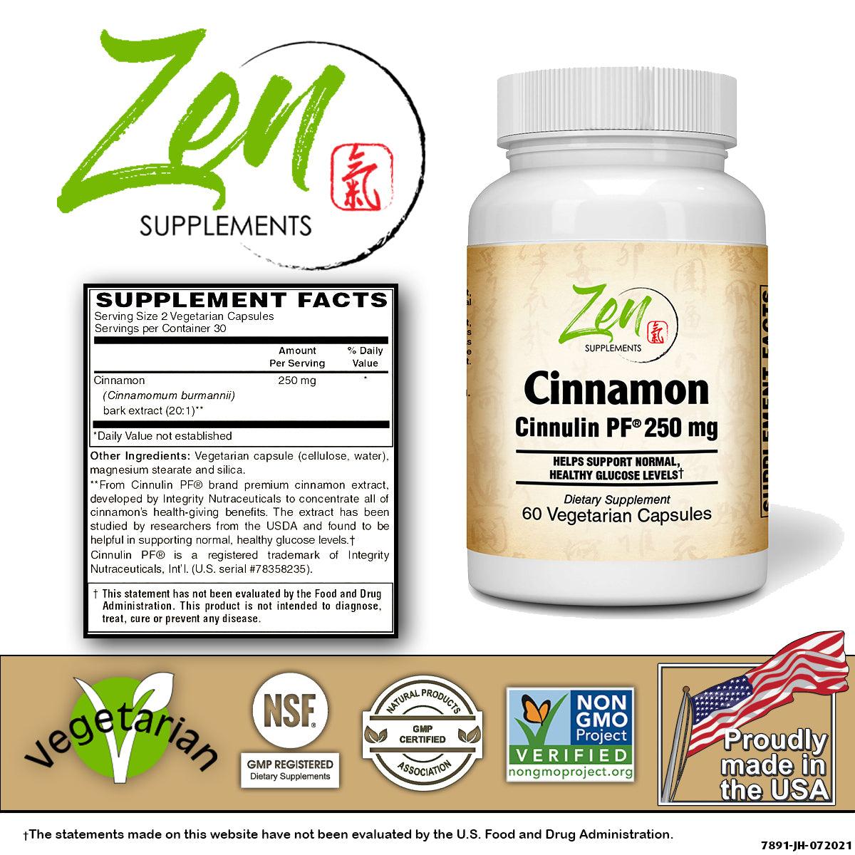 Cinnamon Extract 250mg - 60 Caps