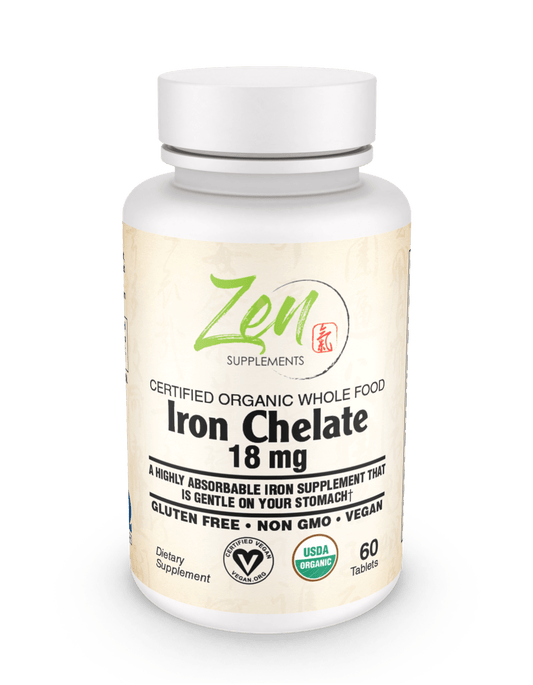 Organic Whole Food Iron Chelate 60 TAB - TBD