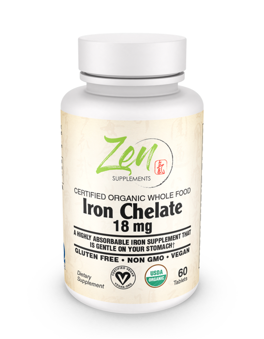 Organic Whole Food Iron Chelate 60 TAB - TBD