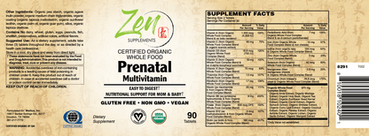 Organic Whole Food Prenatal Multivitamin 180 TAB