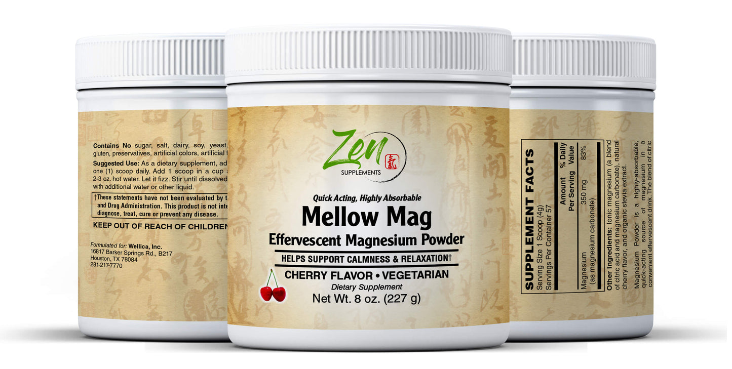 Mellow Mag-Cherry Flavor Magnesium Carbonate - 8oz