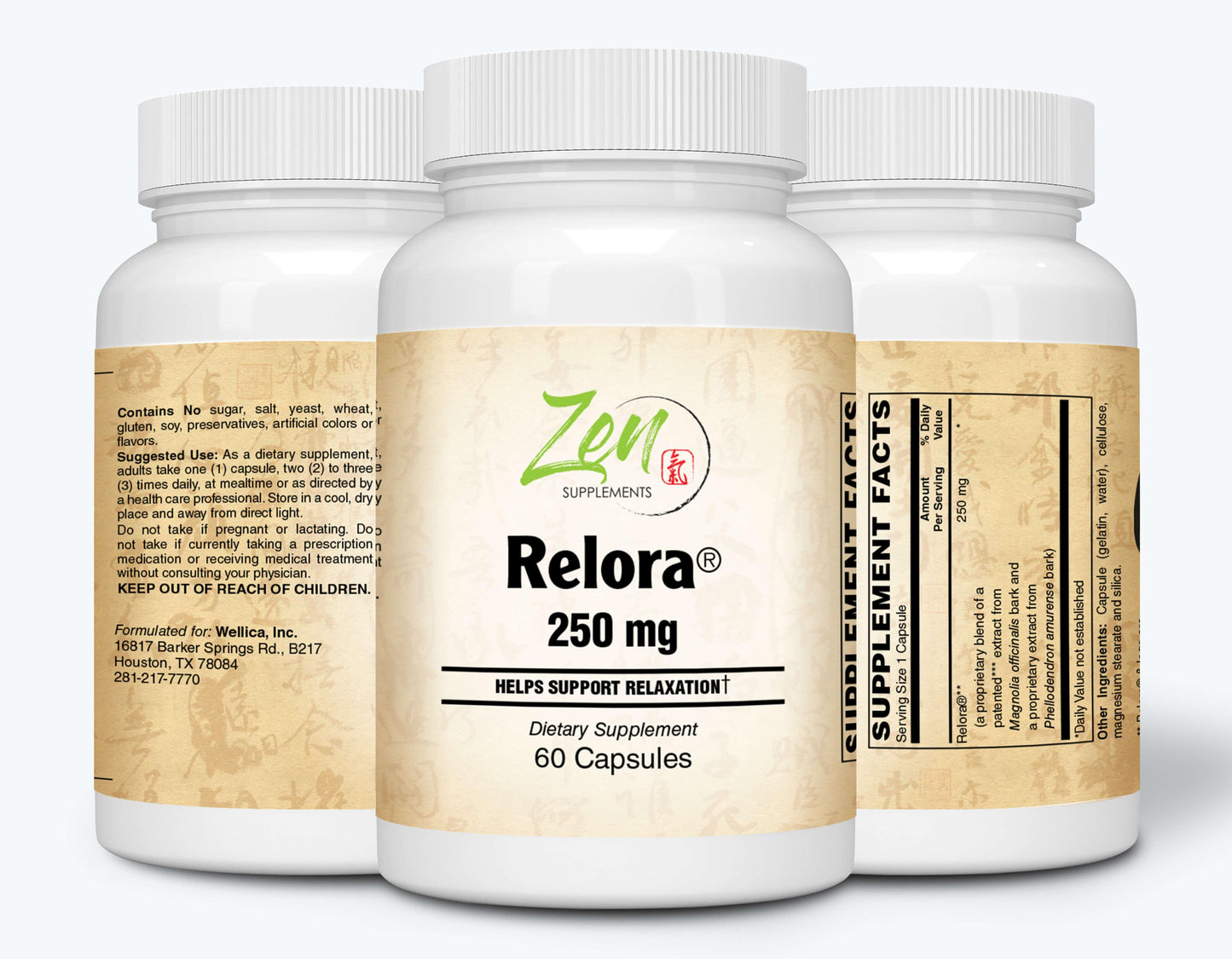 Relora 250mg Relaxtion Support - 60 Softgel