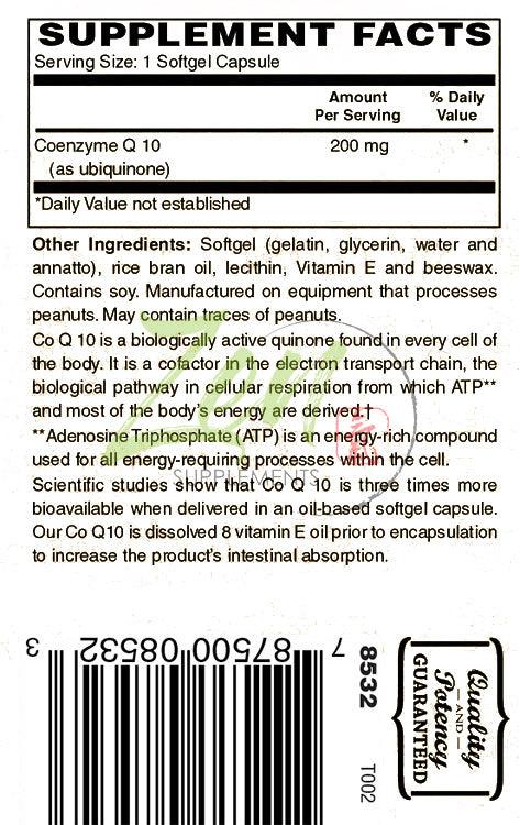 CoQ10 200mg - 30 Softgel