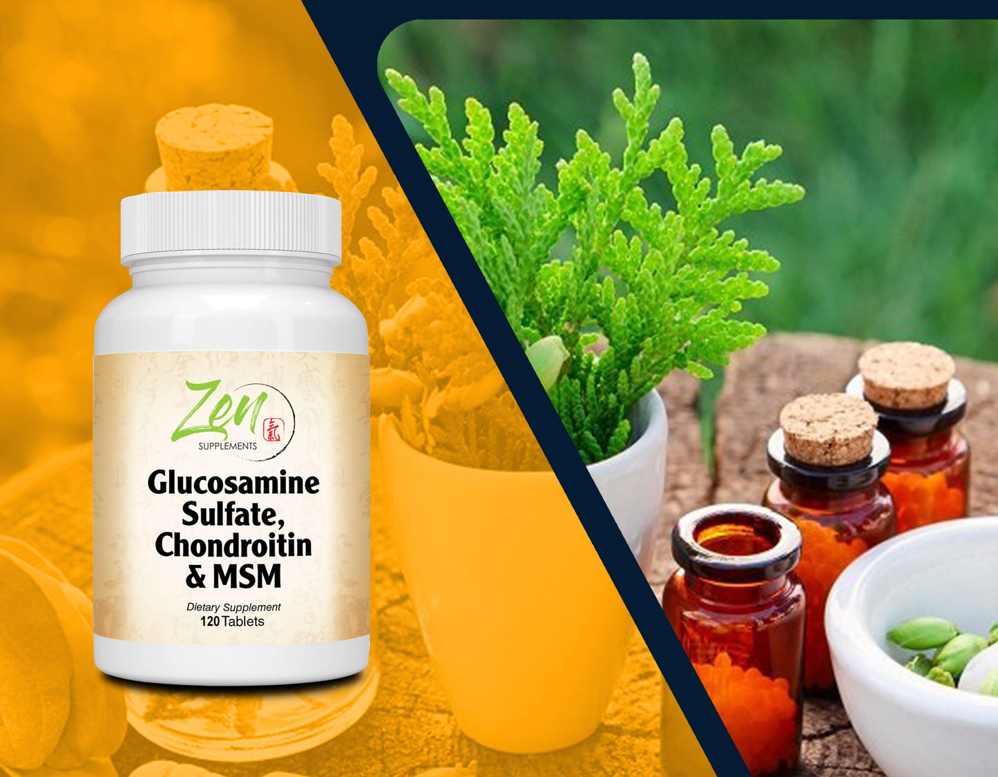 Glucosamine Sulfate Chondroitin & MSM - 120 Caps