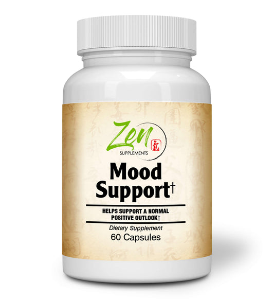 Mood Support - With St. John's Wort, Siberian Eleuthero, L-tyrosine & 5HTP - 60 Caps