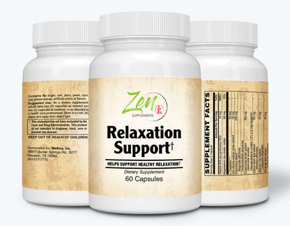 Relaxation Support - With Relora, Theanine, Magnesium, Chamomile, Hops & Vitamin B-6 - 60 Caps