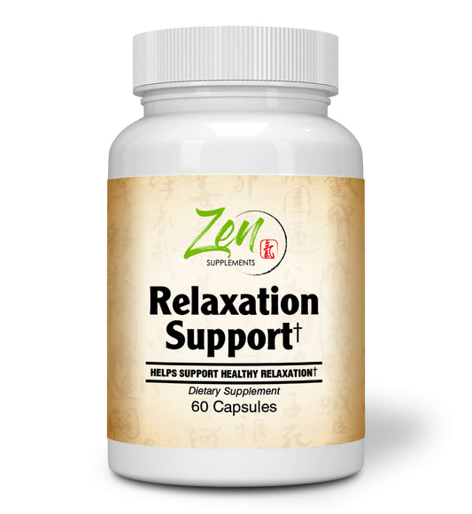 Relaxation Support - With Relora, Theanine, Magnesium, Chamomile, Hops & Vitamin B-6 - 60 Caps