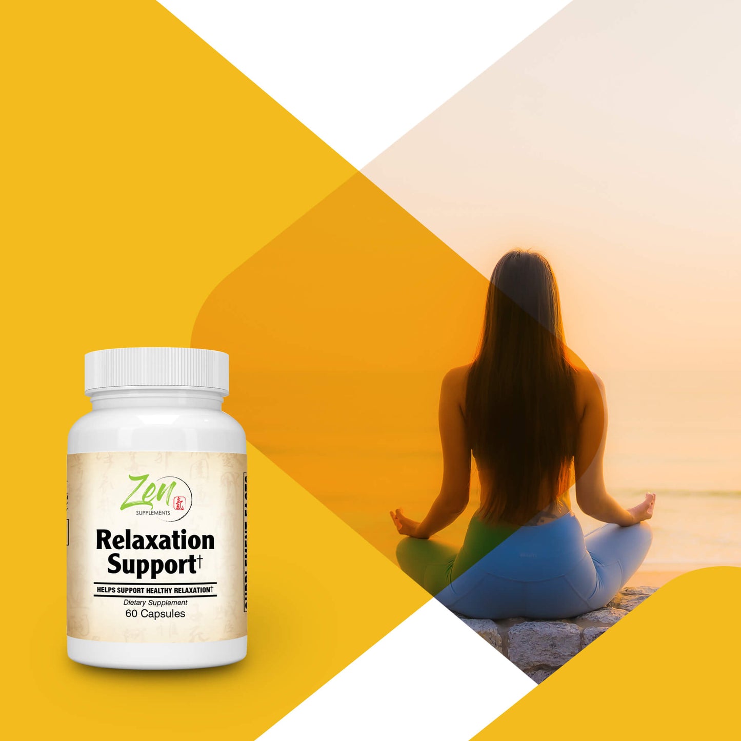 Relaxation Support - With Relora, Theanine, Magnesium, Chamomile, Hops & Vitamin B-6 - 60 Caps