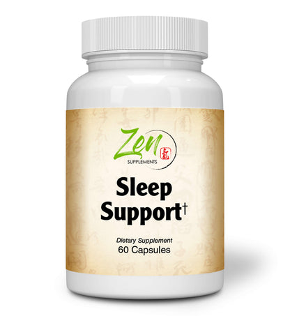 Sleep Support - With Melatonin, L-Theanine, Passionflower & Valerian - 60 Caps