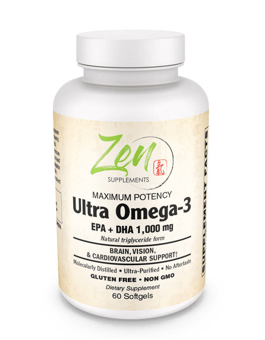 Ultra Omega-3 Fish Oil Supplement 120 SoftGels