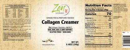 Collagen Peptides Creamer 240g Powdered