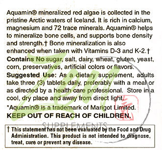Algae Based Calcium Labels